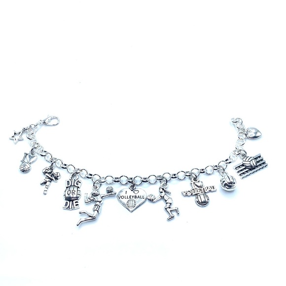 Volleyball Charm Bracelet - Picture 3 of 10